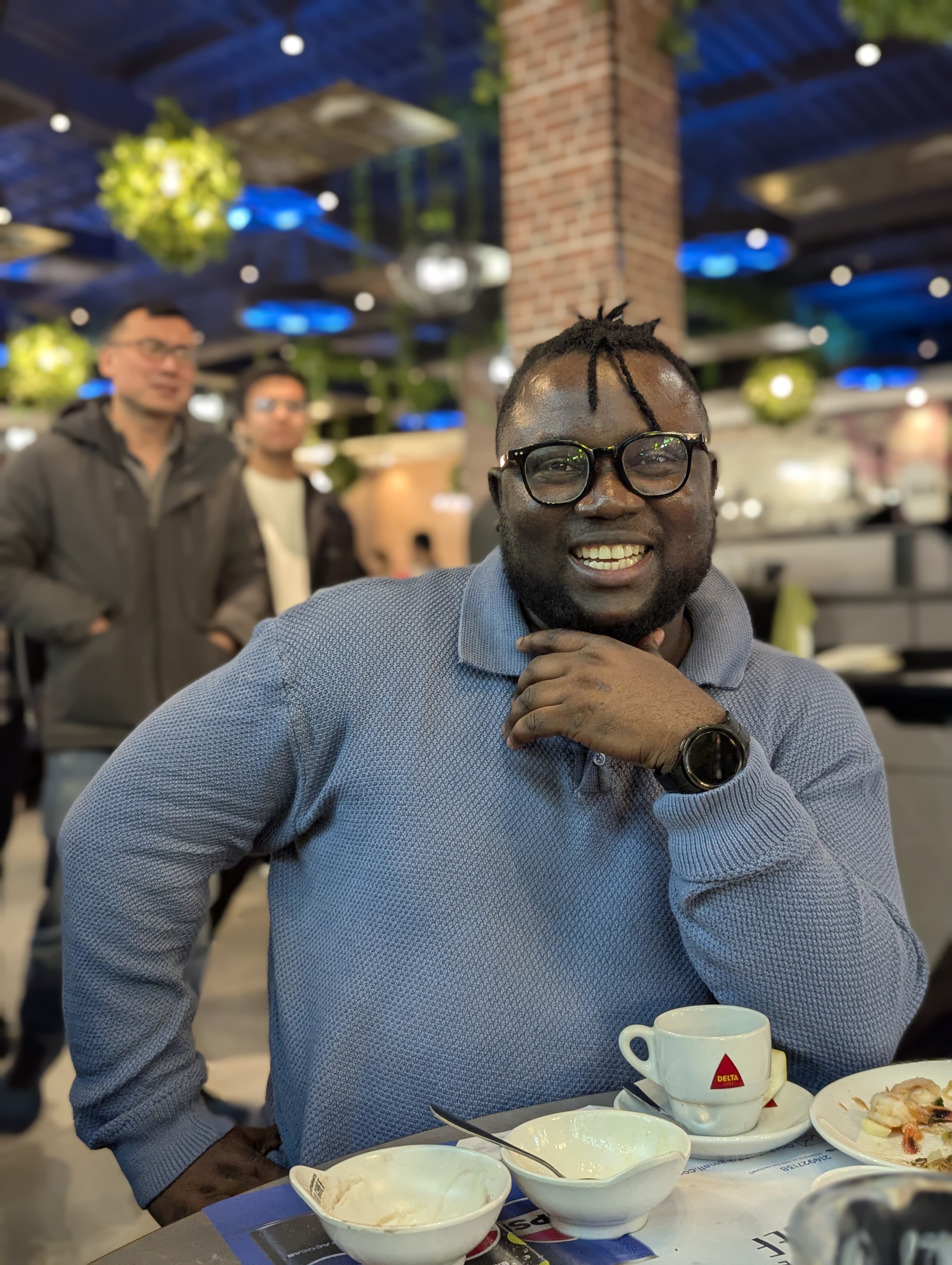 Justice Otuya in a relaxed setting